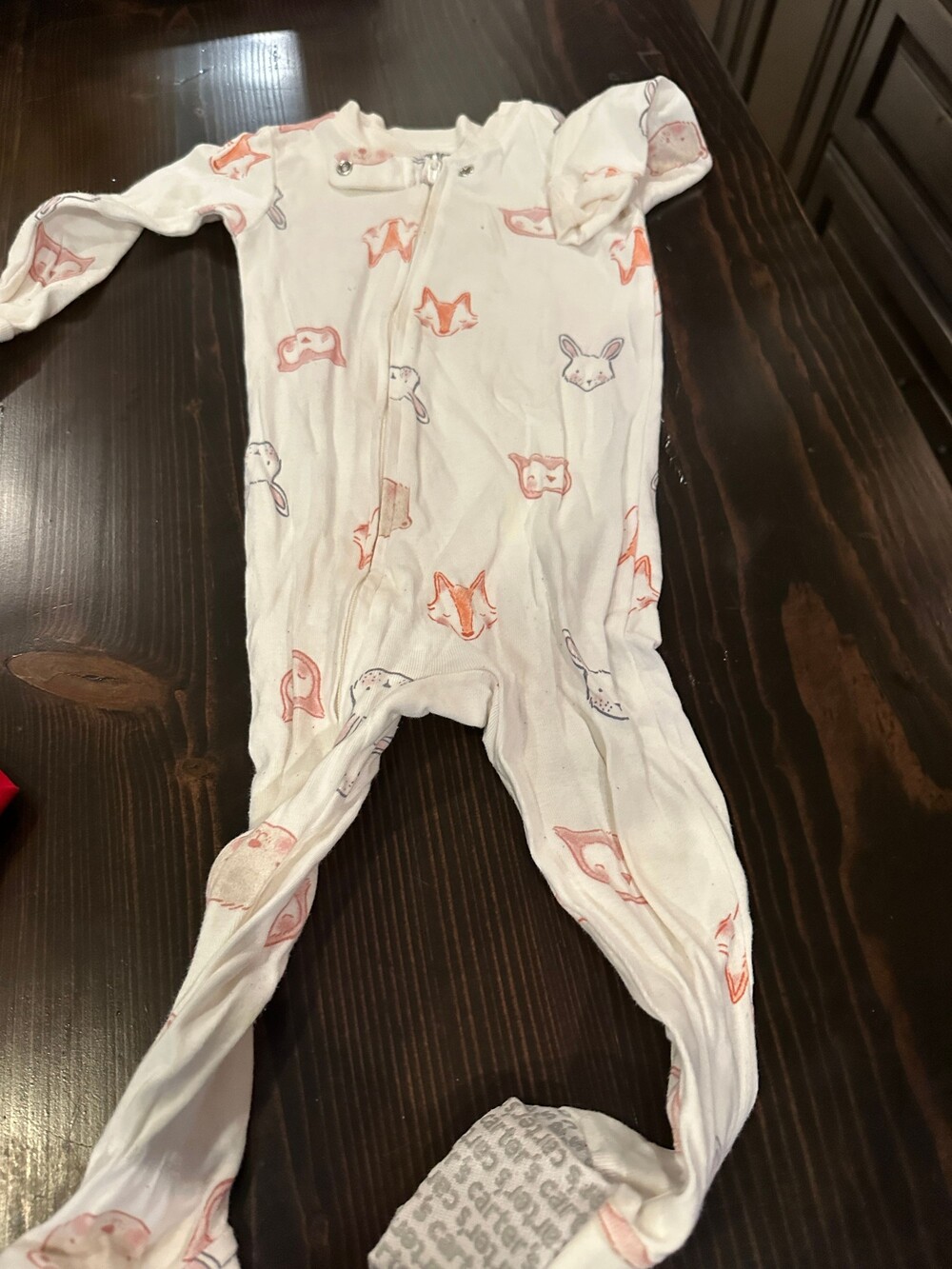 carter's baby sleeper one-piece animal print infant pajama